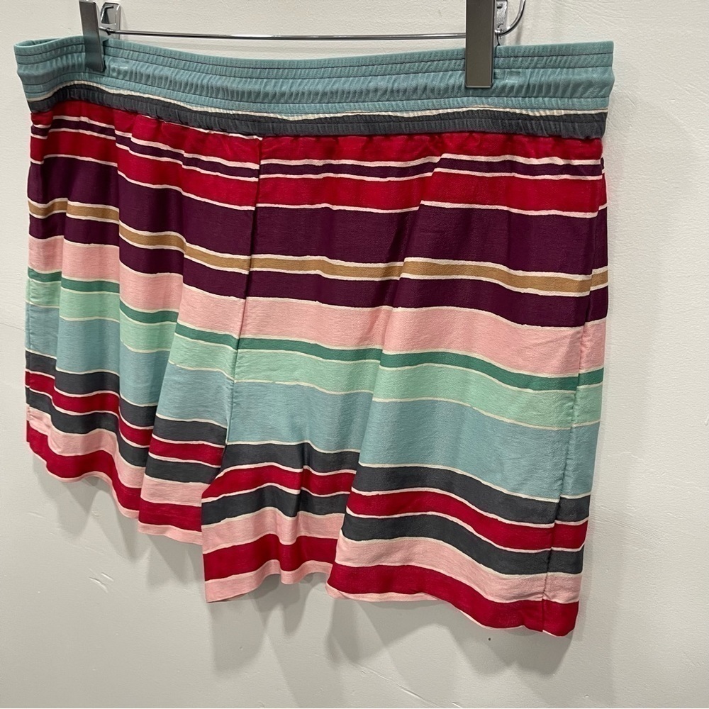 Loft Multicolor Stripe Drawstring Tassel Shorts S… - image 4